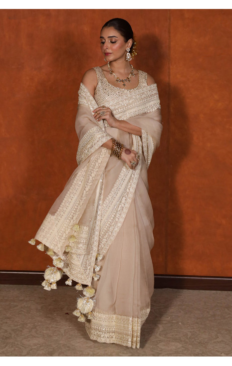 Ivory Saree